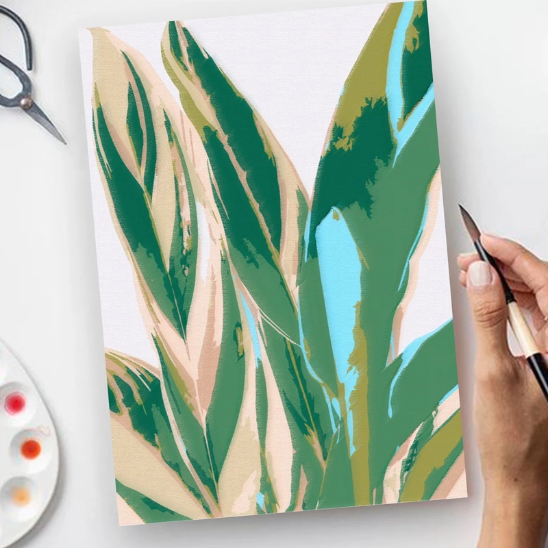 

Paint By Number Size A4 Leaf Series - 1 By Artmused