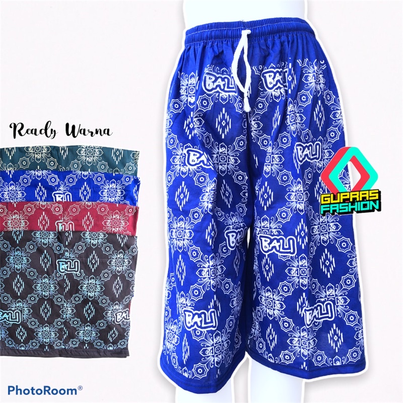 Celana Pendek Pria Motif Bali/Celana Santai/Celana Pendek Pria/Celana Pendek Murah/Celana Kolor
