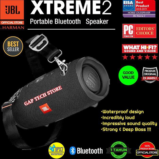 JBL Xtreme 2 / Xtreme2 Waterproof Portable Bluetooth Speaker Original - Hitam