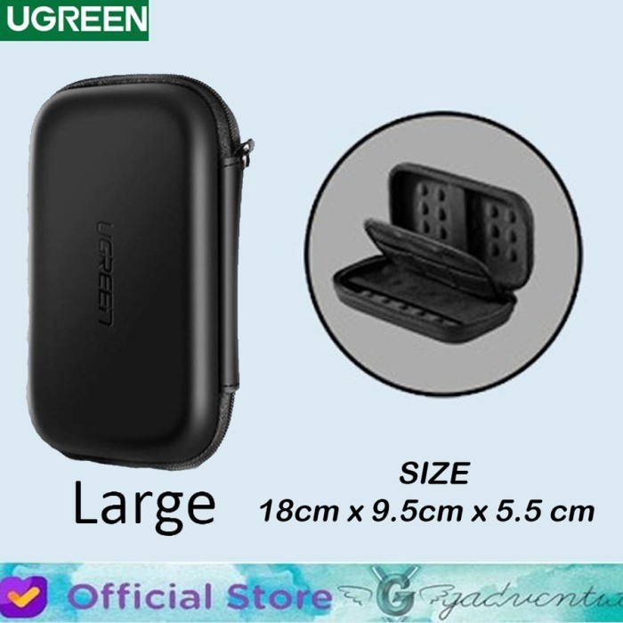 Tas Duffel Organizer BASEUS LETS GO HERMIT SHOCKPROOF STORAGE BAG POWERBANK POUCH TRAVEL - UGREEN - 