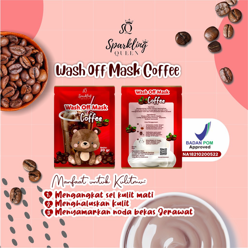 (FREE GIFT) MASKER ORGANIK SPARKLING QUEEN / MASKER SNACK SPARKLING QUEEN BPOM