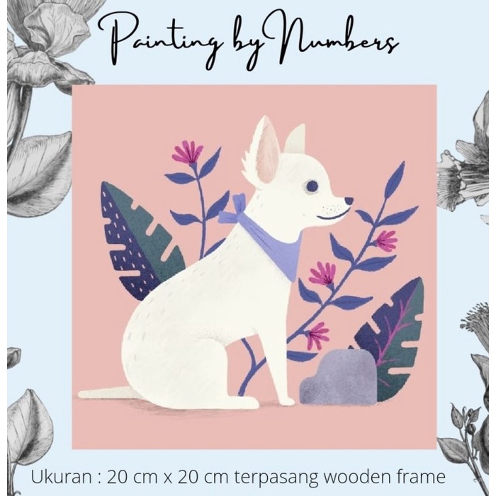 

Produk Terbaru Diy Painting By Number 20X20Cm Kerajinan Tangan - White Dog