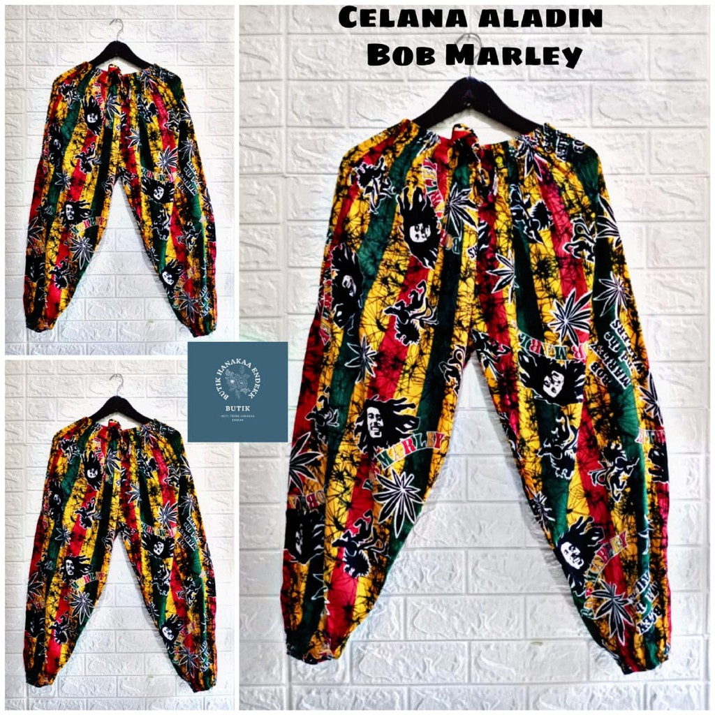 TERBARU Celana Bali Bob Marleey (Unisex) |Celana Santai|Celana Adem|Celana Pantai|Celana Barong|Celana Bali|