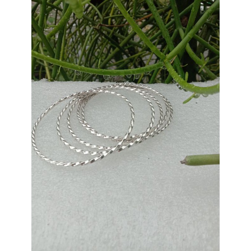 gelang keroncong perak