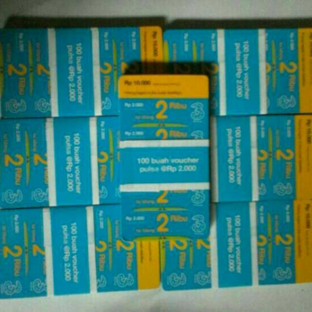 Voucher Pulsa Tri 2000 (Minimal Order 50)Laku di jual dikampus n di sekolah