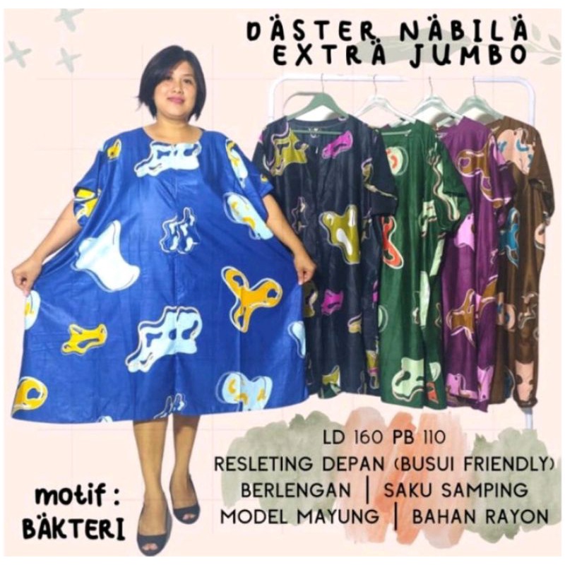 Daster payung super jumbo ld160 resleting busui bumil