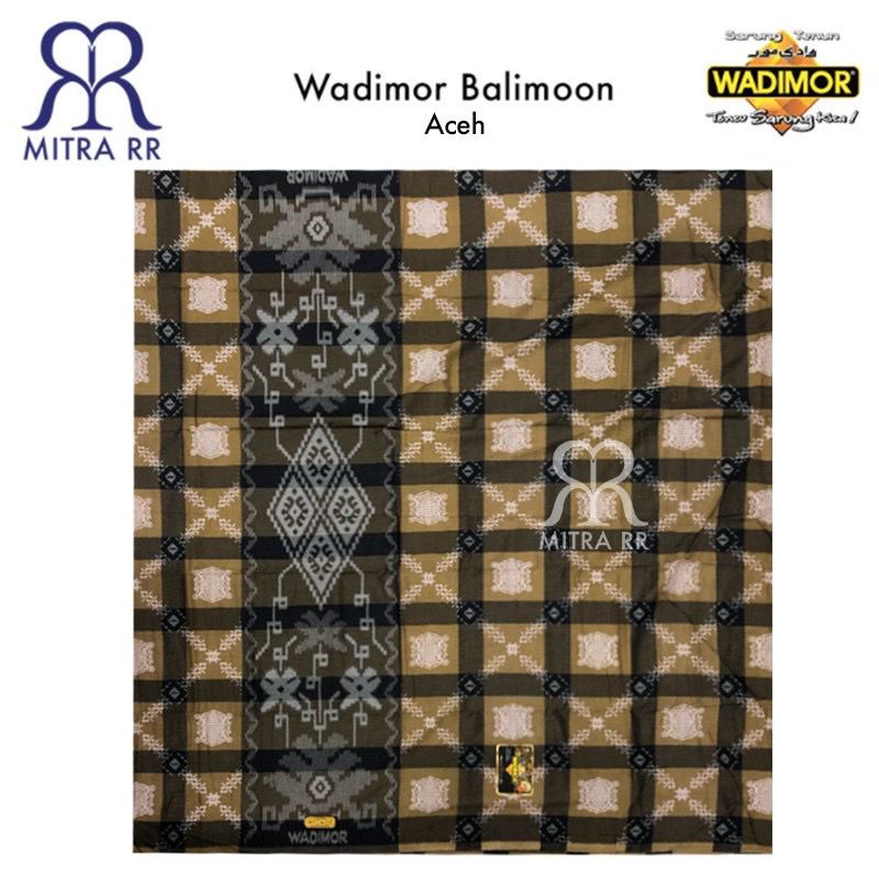 Sarung Wadimor Balimoon Pintu Aceh/ Kawung/ Classic - Sarung Tenun Dewasa Bali Moon Satuan/ Grosir