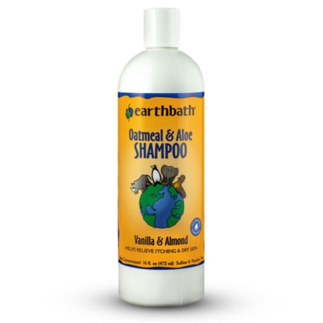 Earthbath Oatmeal & Aloe Shampoo Vanilla and Almond 16oz - Dog Shampoo