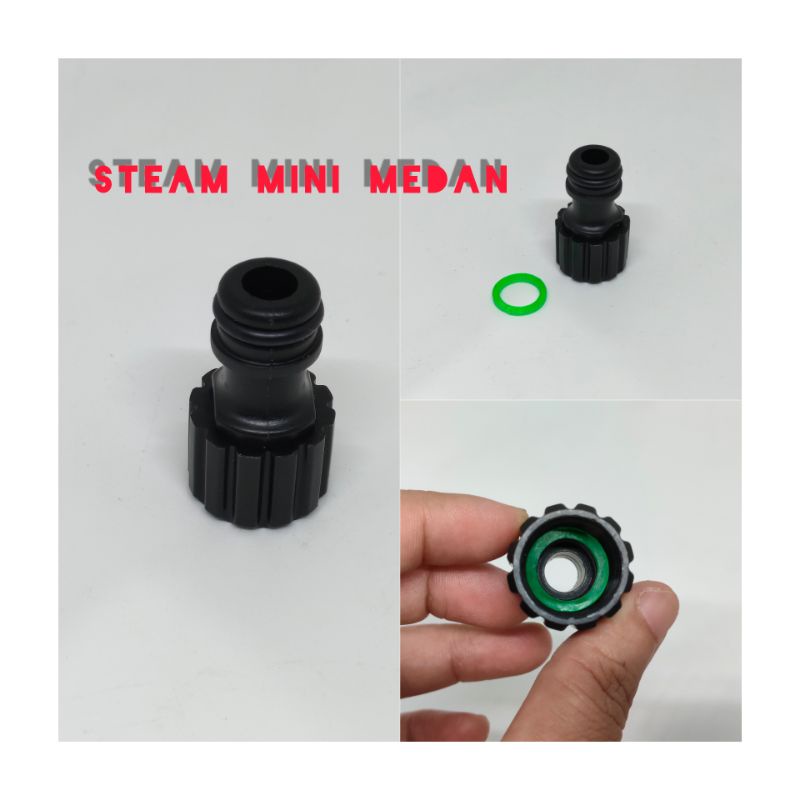 konektor Pomoa Air DC Nepel Socket Soket Hitam