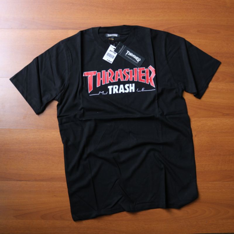 Kaos pria thrasher trash