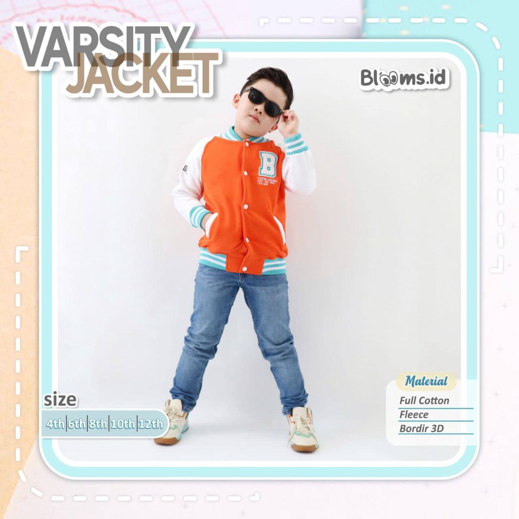 Jacket anak Varsity Batch 1 by Blooms.id