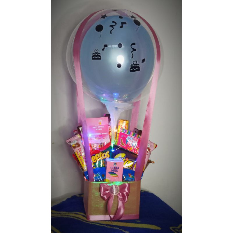 bloom box snack coklat balon blooming box bucket snack coklat hadiah ulang tahun bboshop