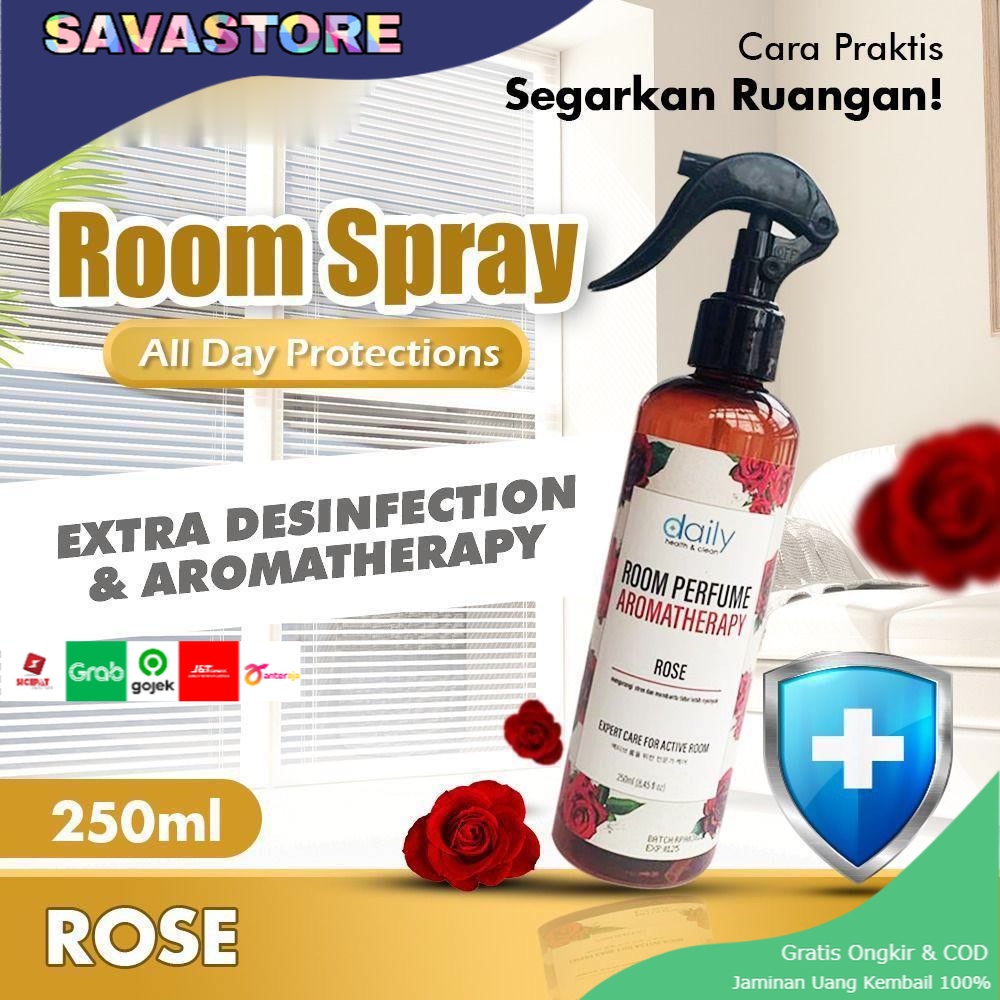 ROOM SPRAY DAILY PENGHARUM RUANGAN ANTIBACTERIAL ANTI KUMAN NO ALCOHOL 250ml