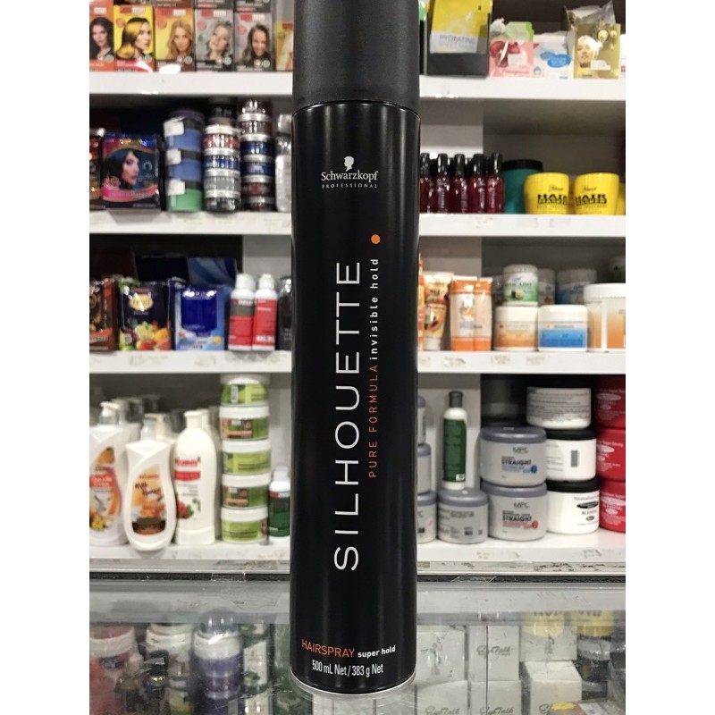 Silhouette hair spray rambut / silhoutte hairspray invisible super hold 500ml