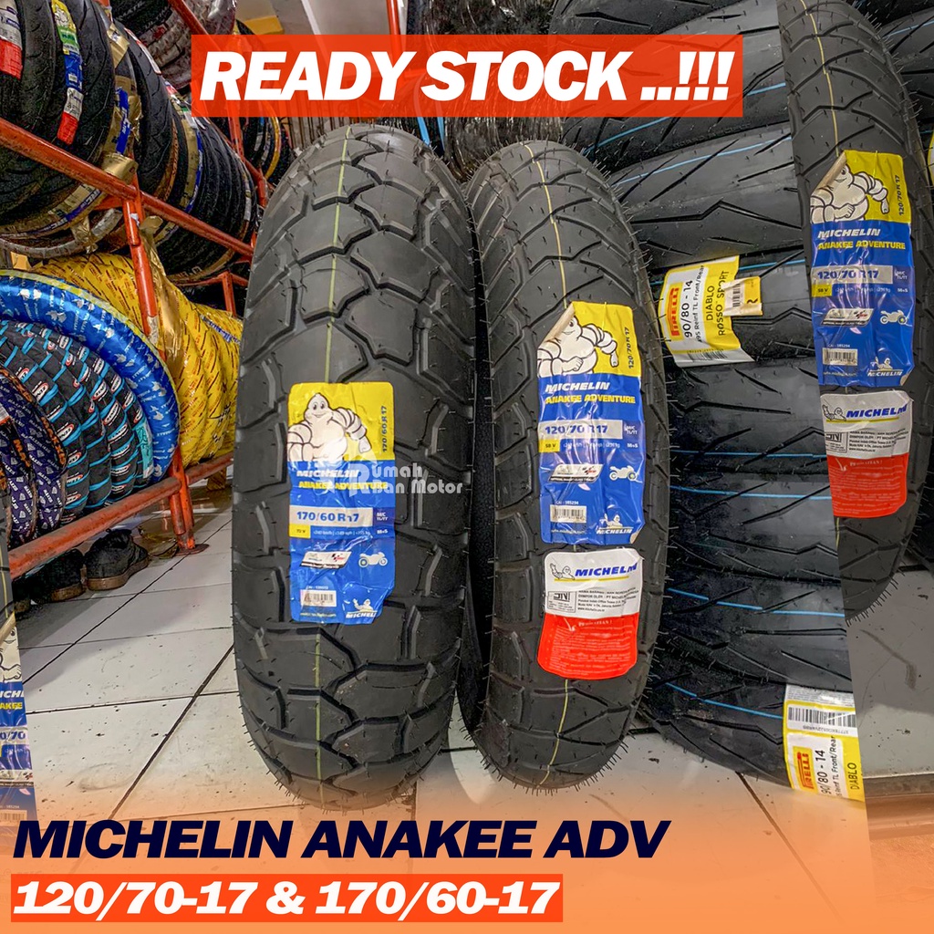 MICHELIN ANAKEE Adventure 120/70-17 & 170/60-17 BAN MOTOR VERSYS 650