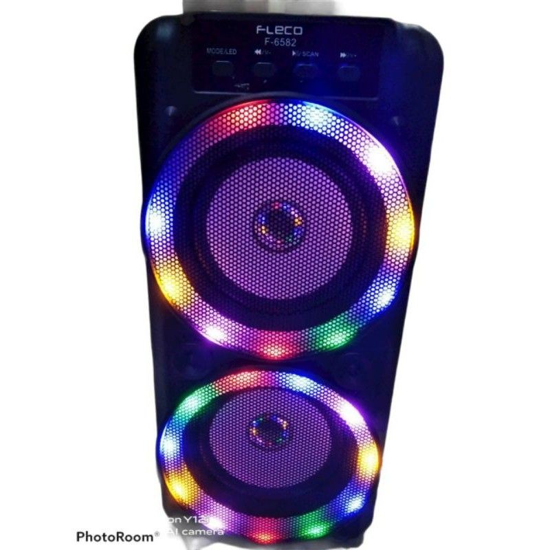 COD SPEAKER BLUETOOTH KARAOKE F-6582 LED TERBARU FREE MIC KARAOKE SUARA SUPER BASS//SPEAKER SALON AKTIF F-6582 LED PLUS MIC KARAOKE