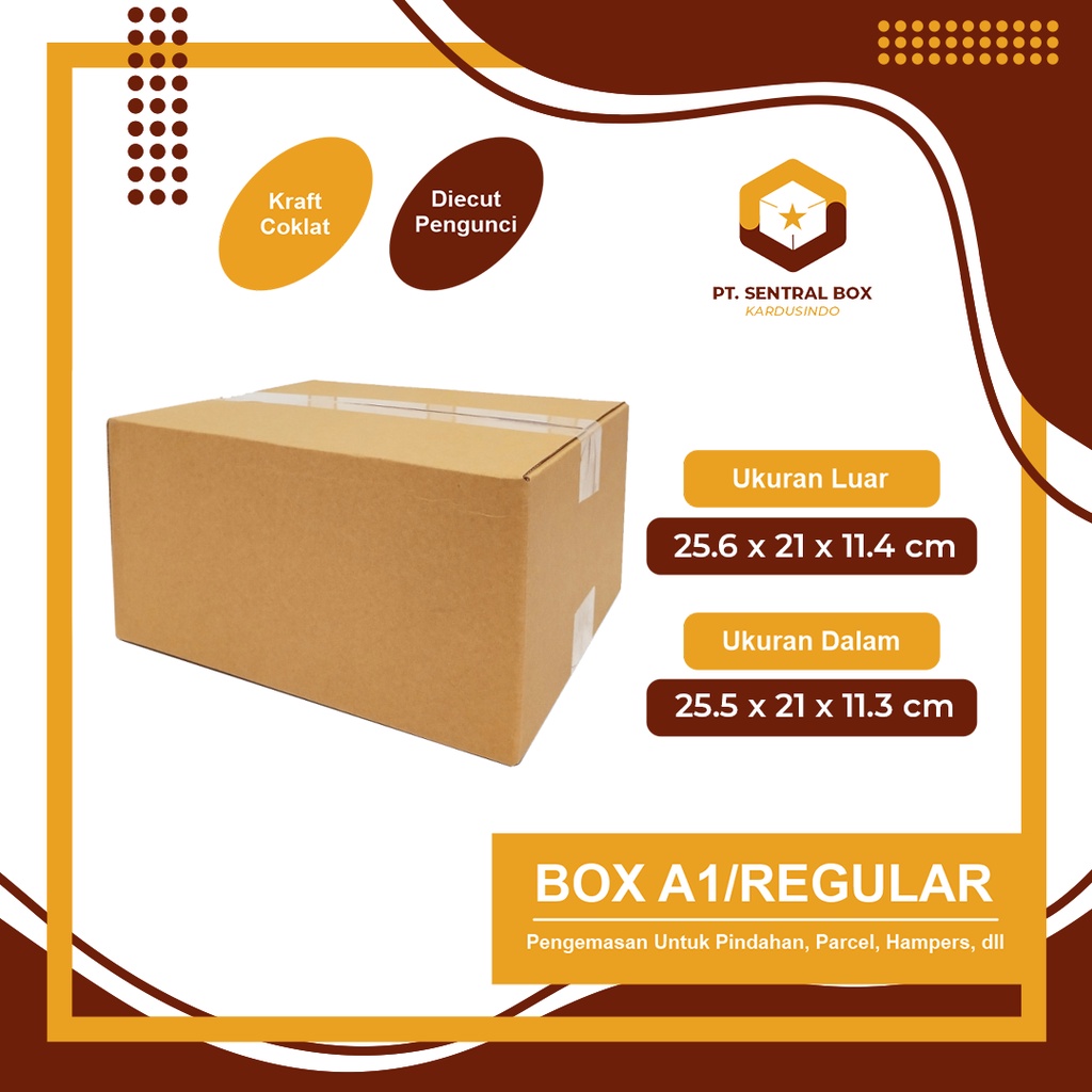 

BOX A1 Kardus packing / Hampers Box Ukuran 29 X 24 X 30cm KARDUS BARANG/PACKING