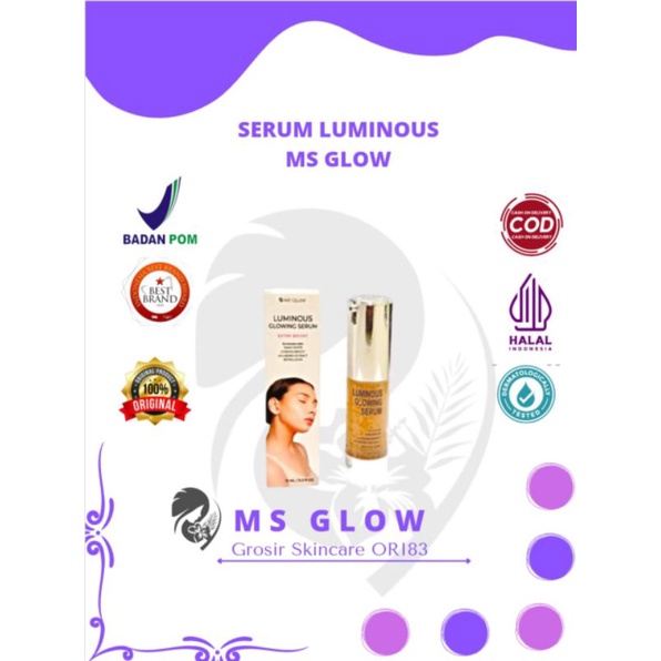 SERUM LUMINOUS MS GLOW MURAH ORIGINAL BARCODE ASLI