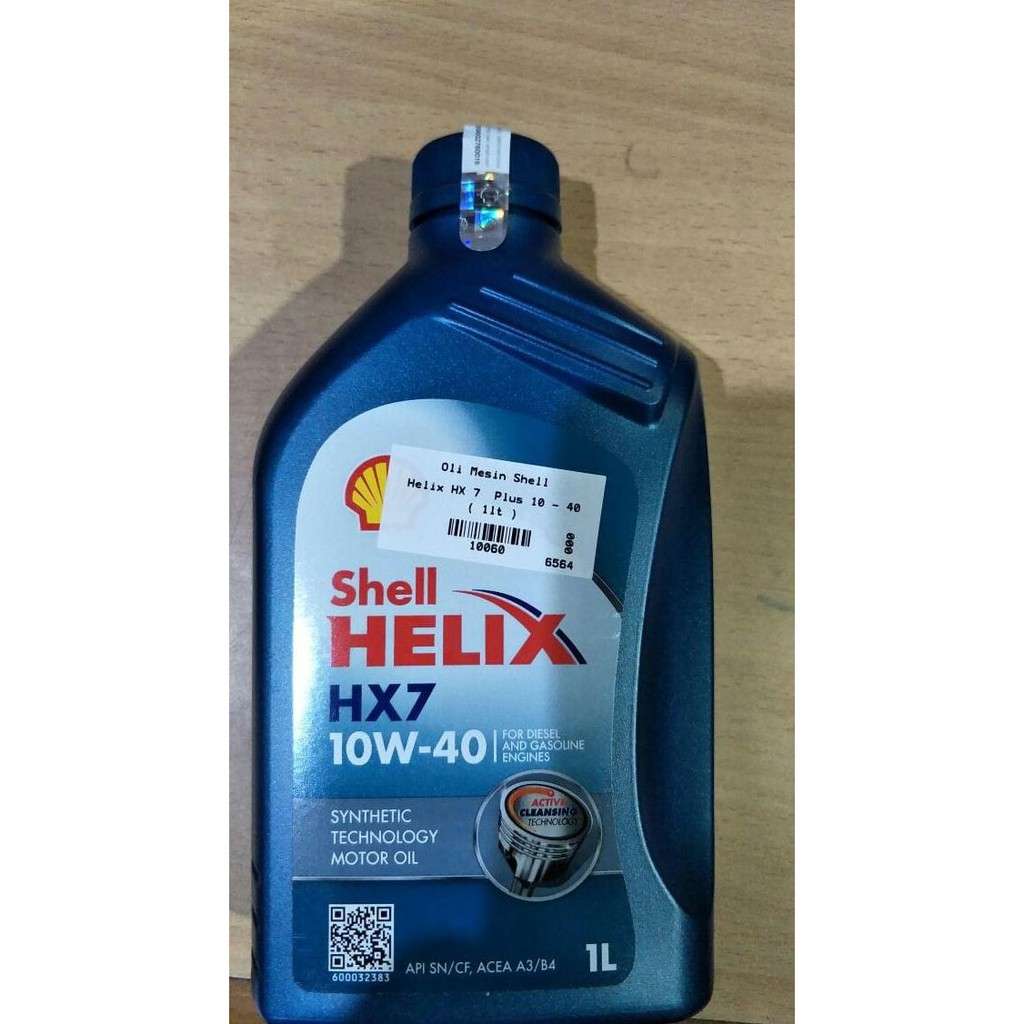 barang berkualitaspengiriman cepat]kualitas terbaik Oli Shell Helix HX7 Sae 10w-40 Liter 1 Liter "