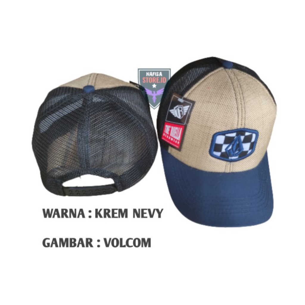 TOPI JARING PRIA BORDIR APLIKASI MOTIP