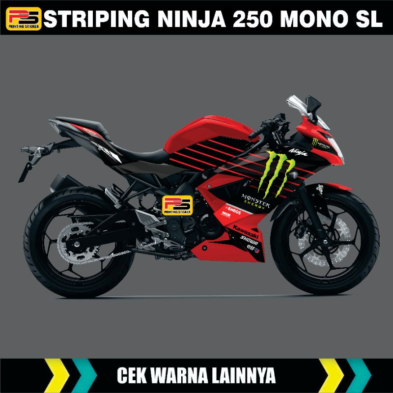 DECAL STRIPING NINJA 250 MONO SL/NINJA MONO 250 SL SEMIFULL