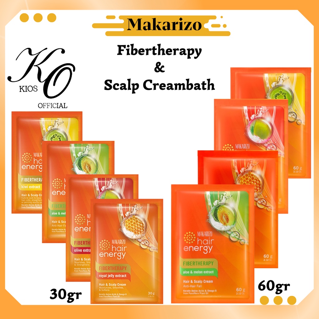 Makarizo Hair Energy Fibertherapy Hair &amp; Scalp Creambath 15ml | 30ml | 60ml