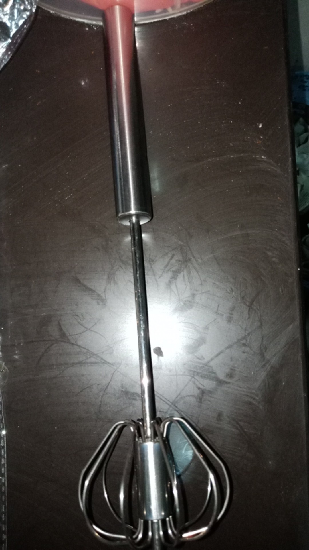 Pengocok / Kocokan Telur Kopi Dalgona Hand Mixer Whisker Stainless Otomatis Berputar 26 / 29 / 35 Cm