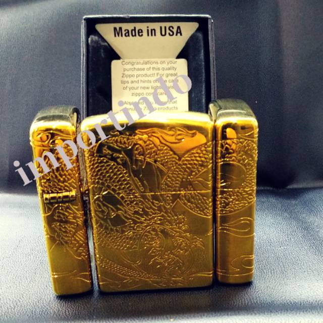zippo golden dragon brass limited bukan constantine dupont