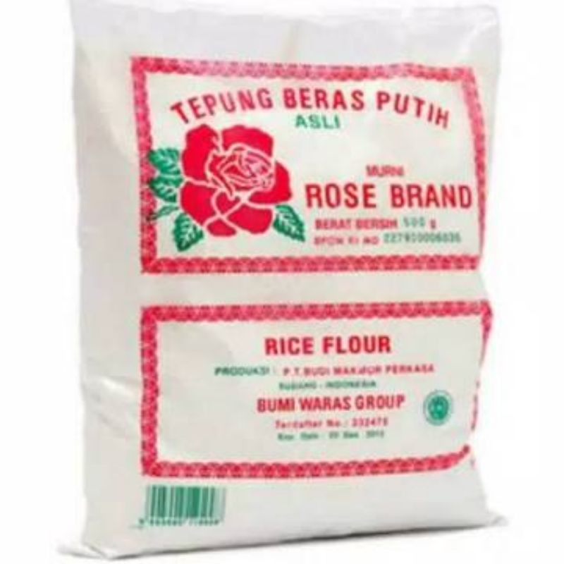 TEPUNG BERAS PUTIH ROSE BRAND 500 GRAM