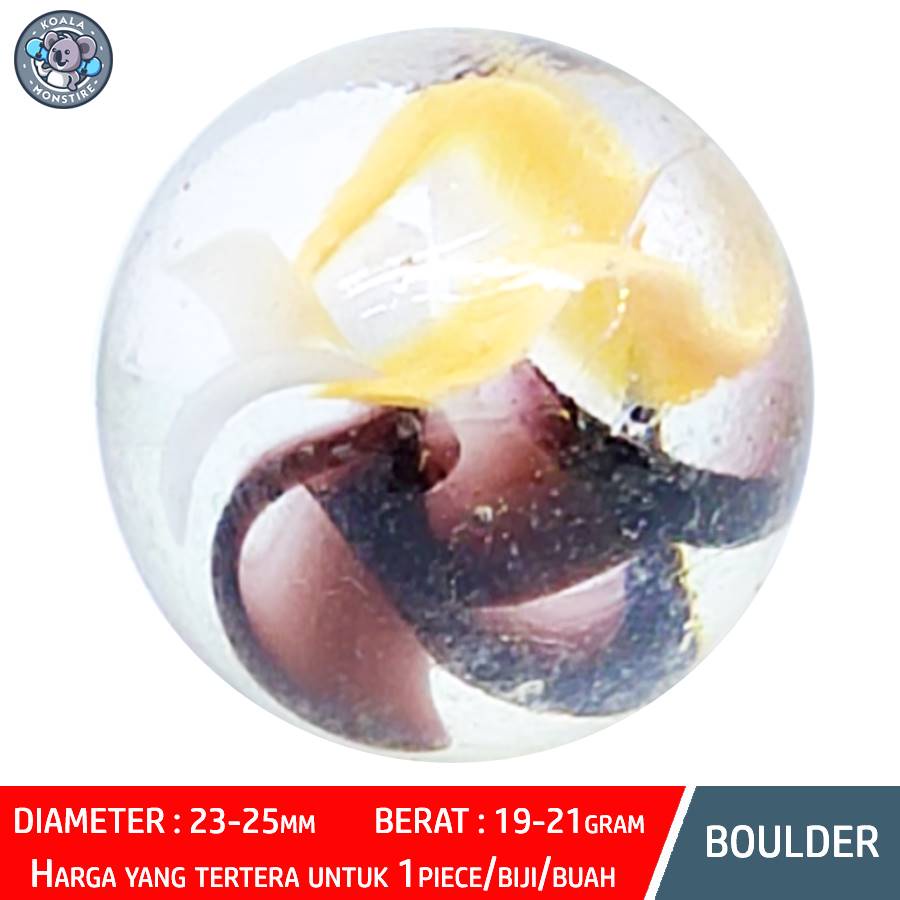 BOULDER Kelereng Gundu Jaguar Marble Balap Mata Kucing Belimbing