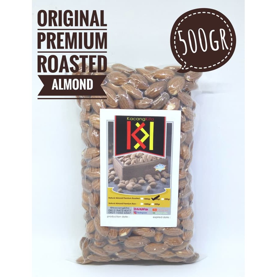 

Kacang Almond Premium 500gr