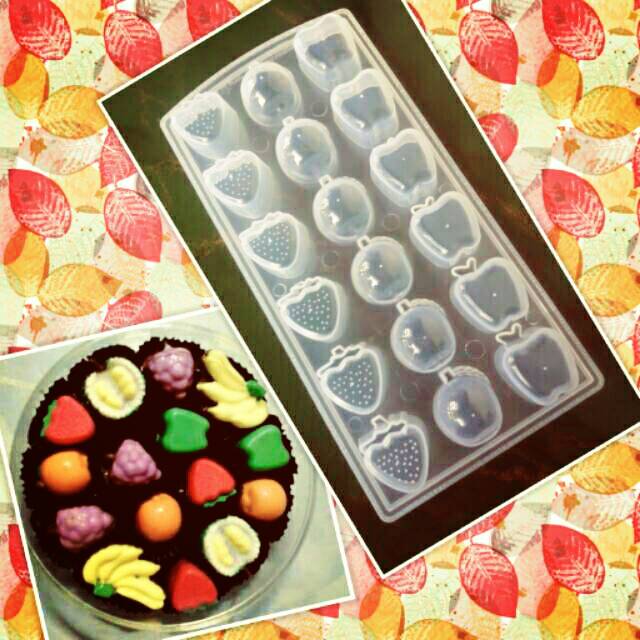 Cetakan Coklat Puding Nastar Bentuk Buah 3 model