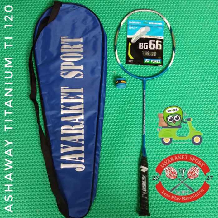 Dijual raket badminton ashaway ti 120 original free bg66 Terlaris
