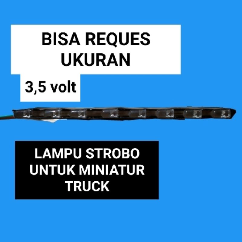 Lampu Strobo Variasi Miniatur Truk Oleng Kelap Kelip