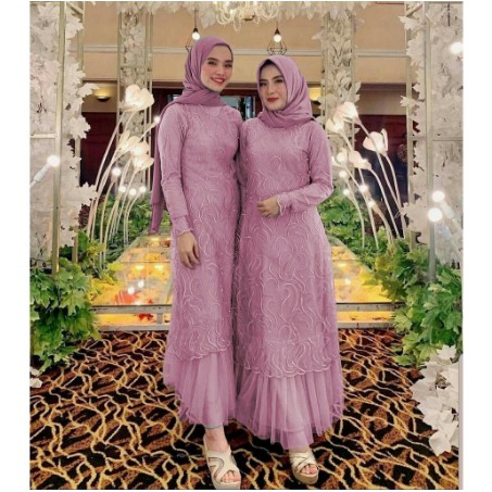 Gamis Brokat Pesta / Gamis Brukat Terbaru / Gamis Brokat Terbaru / geraldine