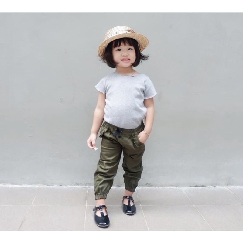 KHALISA Jogger Ruffle Pants 1-5thn / Celana Panjang Anak