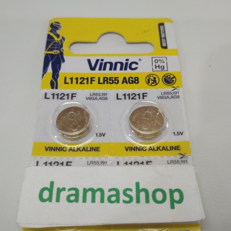 Baterai Batre Jam 191 L1121F lr 1120 lr1120 LR55 AG8 AG 8 V8GA Vinnic