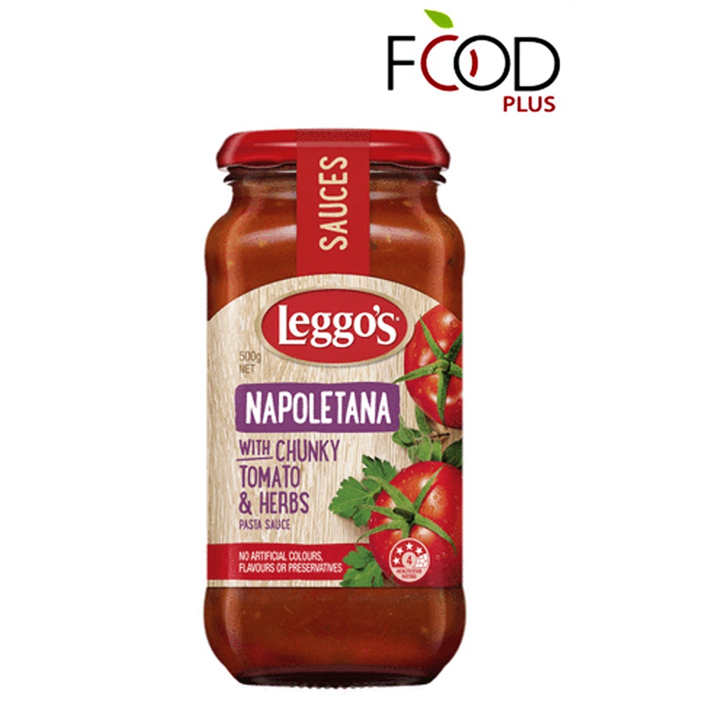

Leggos Napoletana with Chungky Tomato & Herbs Pasta Sauce 500 gr