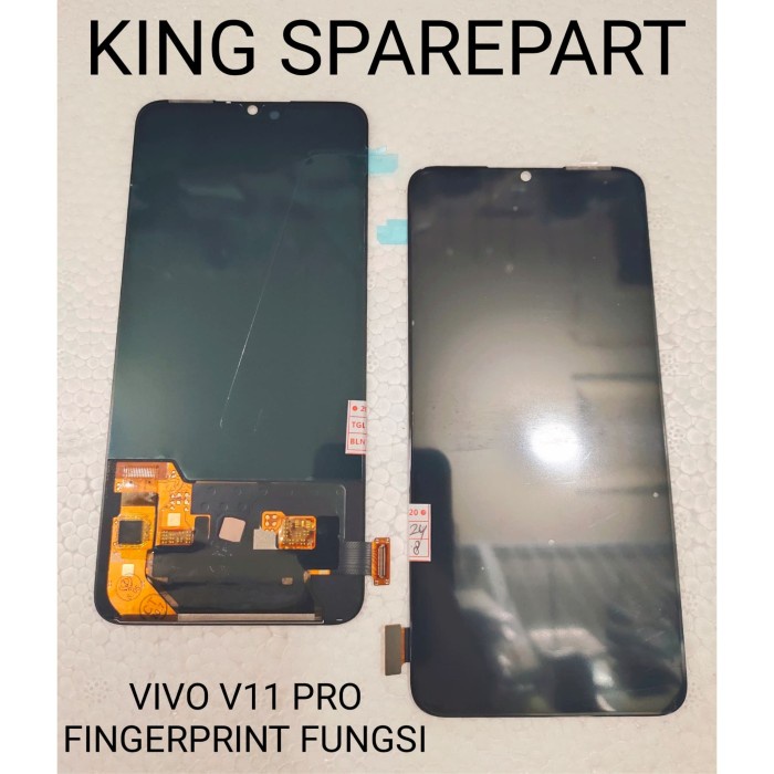 {SuheStore} LCD TOUCHSCREEN VIVO V11 PRO FINGER PRINT FUNGSI AMOLED ORIGINAL - Hitam Berkualitas