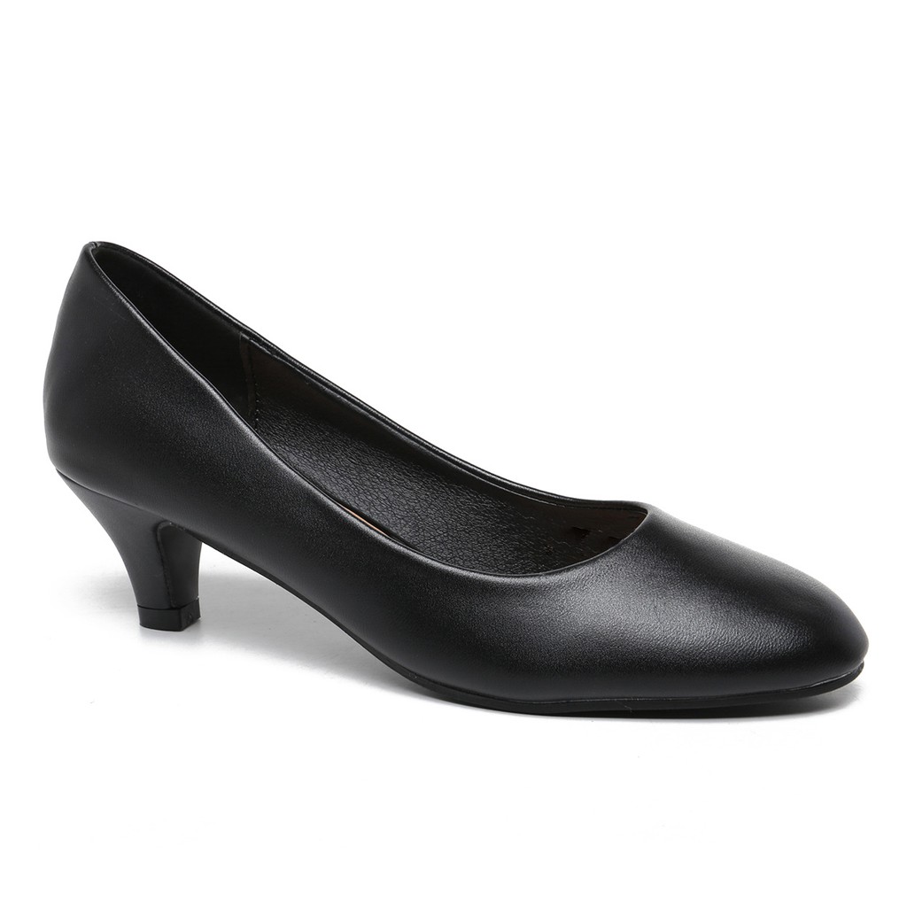 PVN Sepatu Pantofel Wanita Hitam Heels Shoes Black 705 | Shopee Indonesia