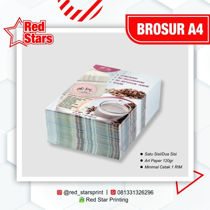

Brosur Kilat Ukuran A4 Art Paper 120 gsm Limited