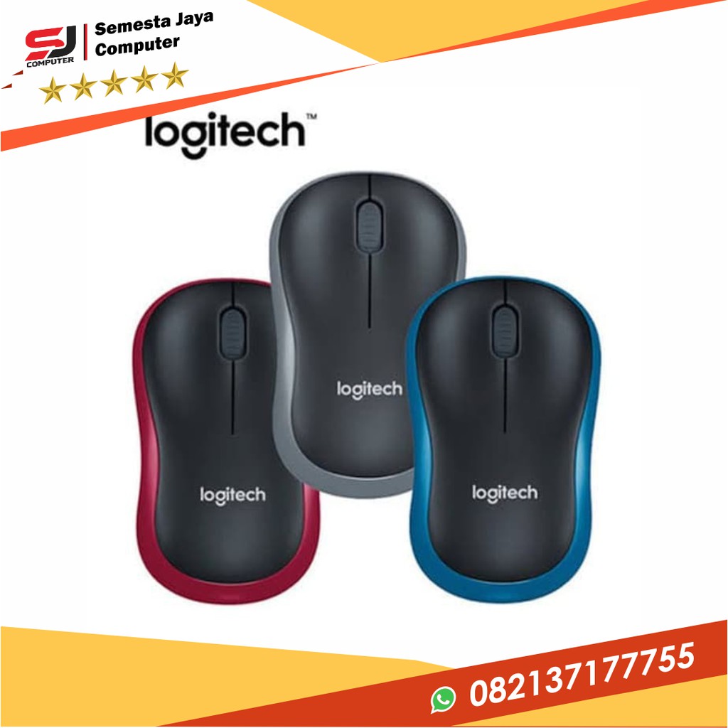 Mouse Wireless Logitech M185 ORIGINAL RESMI