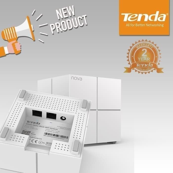 Tenda Nova MW6 ISI 3 PACK Whole Home Mesh WiFi System