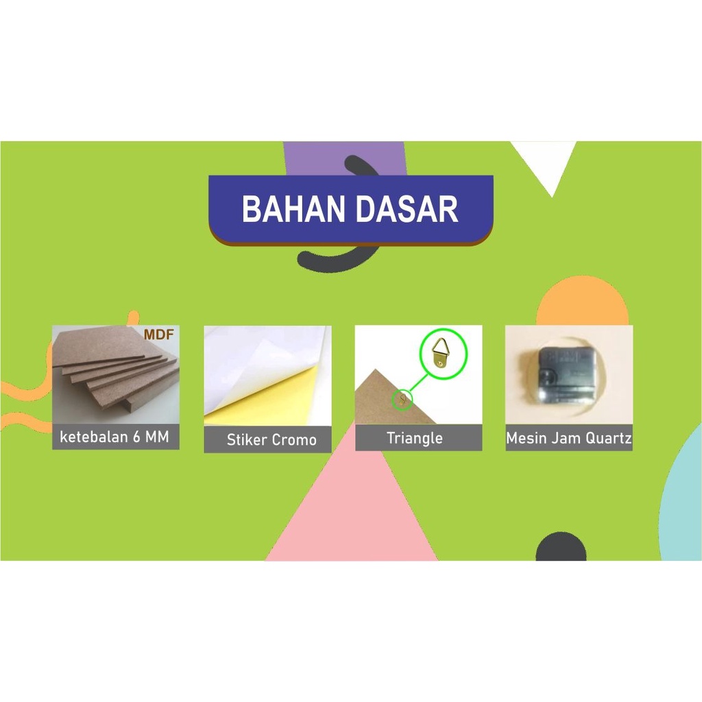 Jam Dinding Islami/Hiasan dinding/Hiasan Ruang Tamu/Walldecor Jam Dinding Kayu Estetik Minimalis islami c60