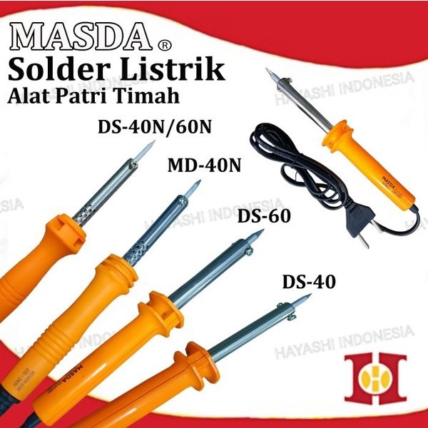 Alat Solder Tangan Listrik Kayu Patri Timah Soldering Iron 30W 40W 60W