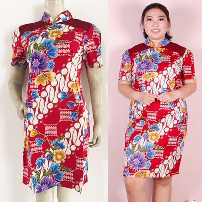 Dress Batik Cheongsam Rossa Jumbo