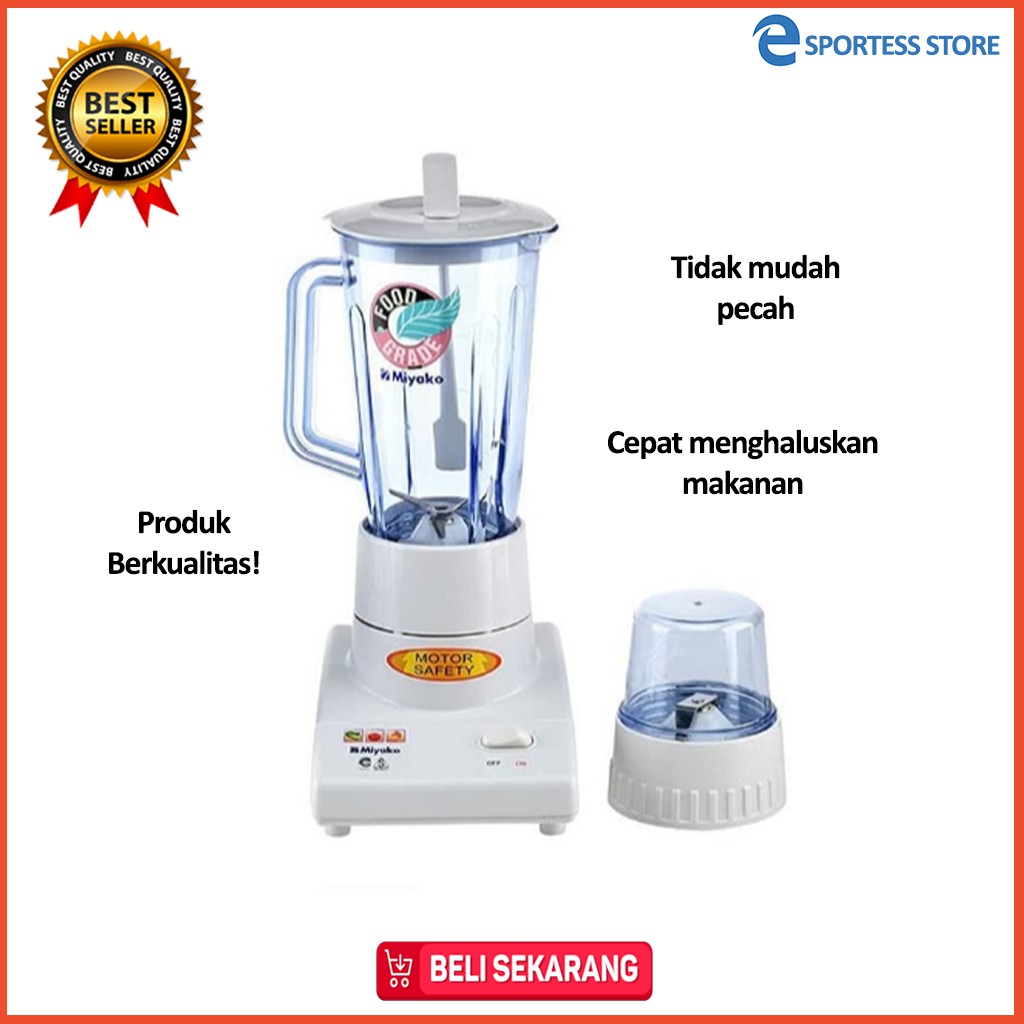 PROMO Blender Berkuaitas Alat Dapur Murah bahan Plastik Merek Miyako Awet Bagus Grosir BL-101PL R3L9