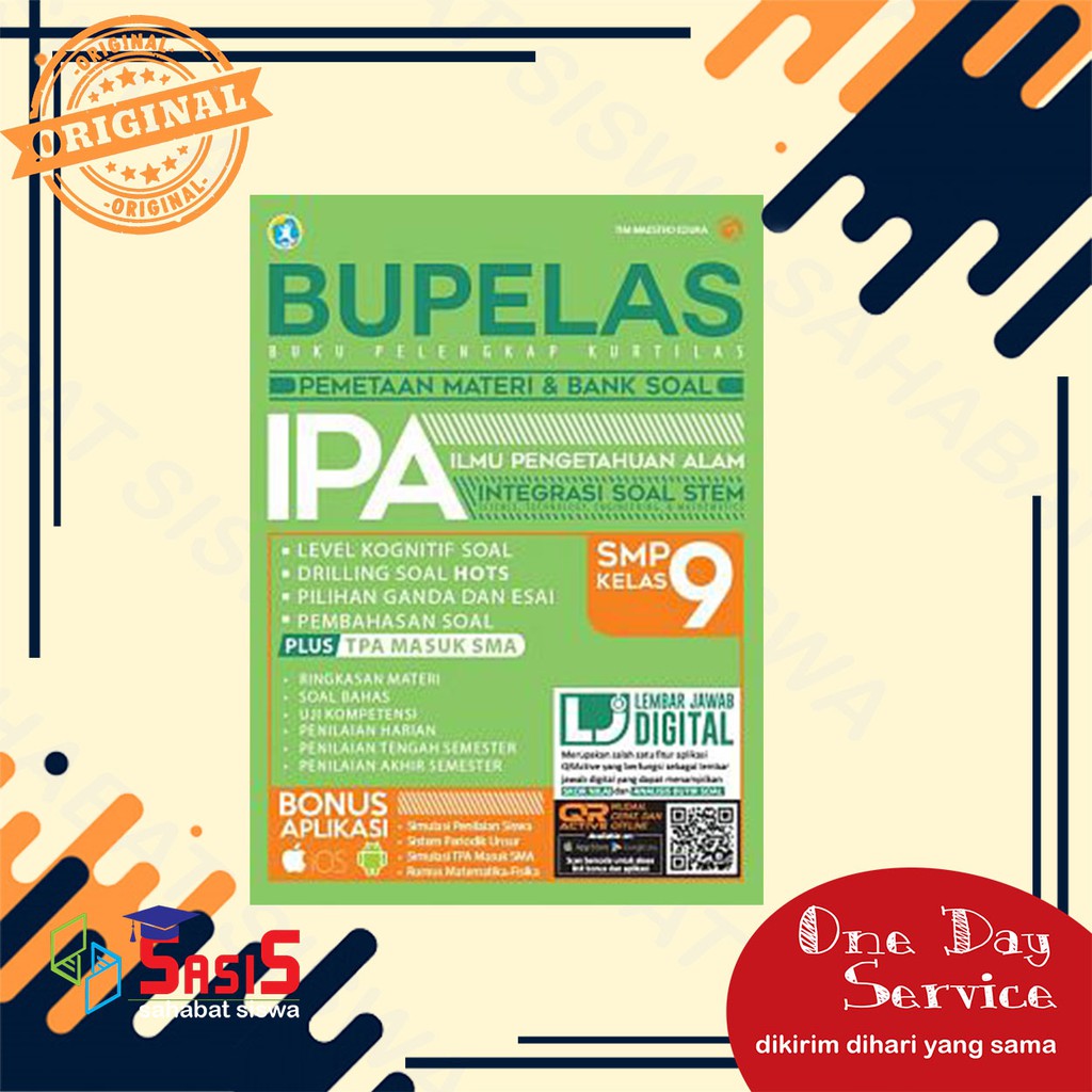 BUKU SMP: BUPELAS PEMETAAN MATERI BANK SOAL IPA SMP KELAS 9 - BUKU IPA SMP