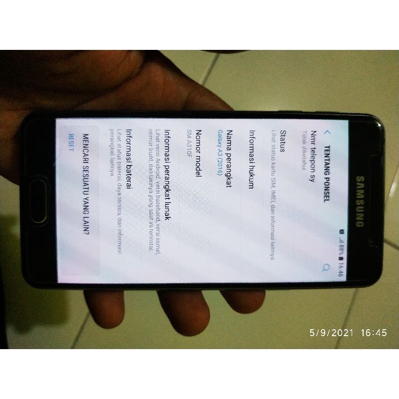 Hp Samsung A3 2016 NFC Duos Mulus