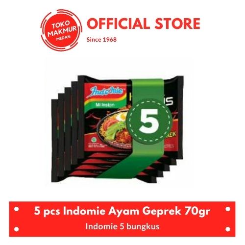 5 PCS INDOMIE HYPE ABIS AYAM GEPREK 85GR